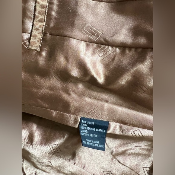 Pamela McCoy Vintage Leather Snakeskin Jacket Women’s Size XS snap out underarm - Picture 5 of 9